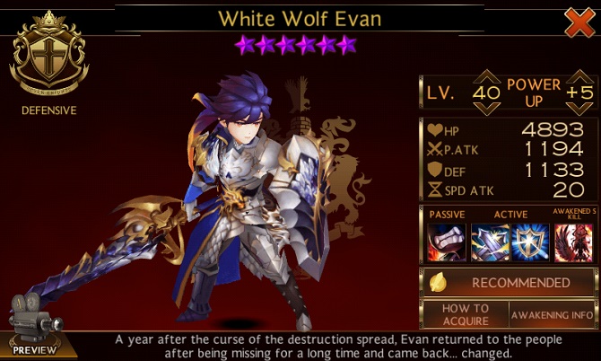 evan awaken hero