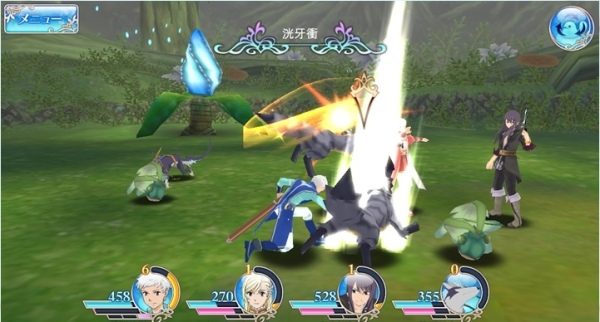 tales of the rays gameplay battle