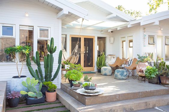 Boho house exterior